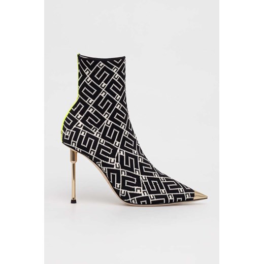 Elisabetta Franchi botki damskie kolor czarny na szpilce SA43L36E2 Elisabetta Franchi 39 ANSWEAR.com