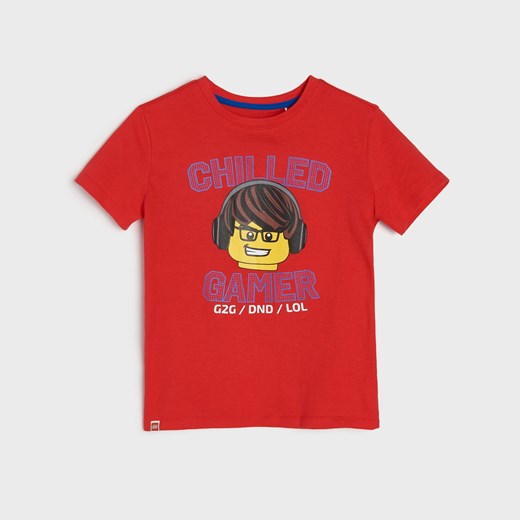 Sinsay - Koszulka LEGO - Czerwony Sinsay 98 okazja Sinsay