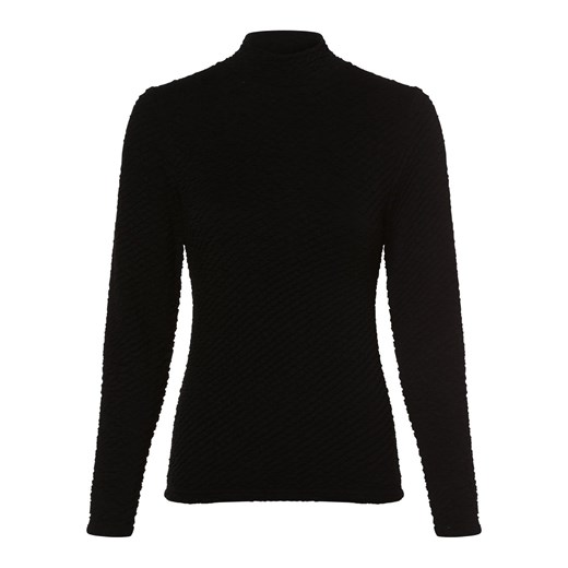 Selected Femme Damska koszulka z długim rękawem Kobiety wiskoza czarny jednolity ze sklepu vangraaf w kategorii Bluzki damskie - zdjęcie 160961589