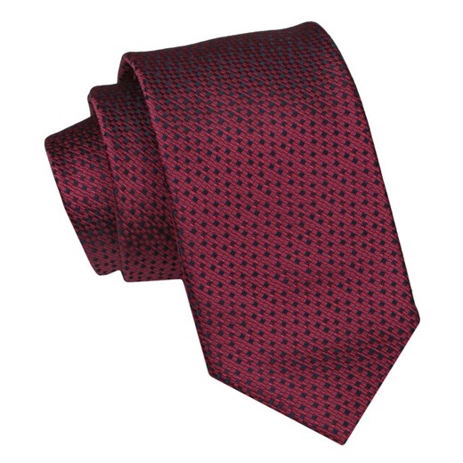 Krawat Męski, Klasyczny - ALTIES - Głęboka Czerwień KRALTS0949 ze sklepu JegoSzafa.pl w kategorii Krawaty - zdjęcie 160962486