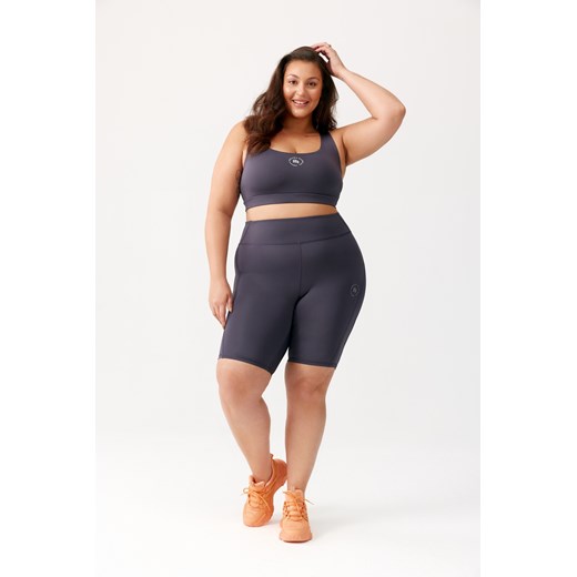 Stanik sportowy z usztywnieniem SPORTS BRA ESSA PLUS SIZE : Kolor - Grafit, Rough Radical XXXXL wyprzedaż ROUGH RADICAL