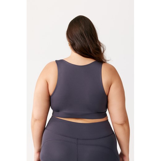 Stanik sportowy z usztywnieniem SPORTS BRA ESSA PLUS SIZE : Kolor - Grafit, Rough Radical XXL promocja ROUGH RADICAL