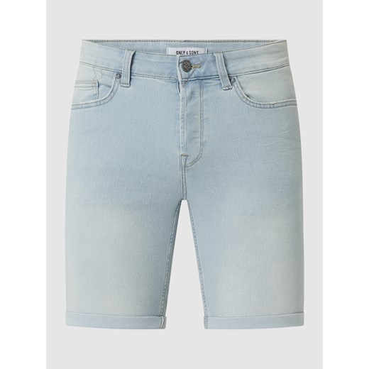 Szorty jeansowe z dodatkiem streczu model ‘Ply’ Only & Sons XXL okazja Peek&Cloppenburg 