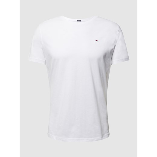 T-shirt męski Tommy Hilfiger casual biały z bawełny 