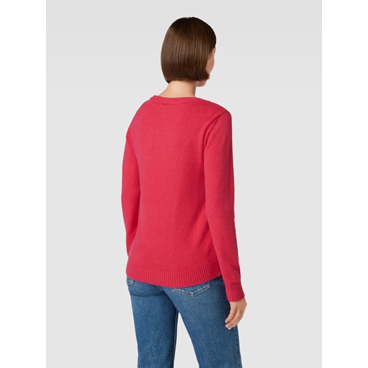 Sweter z dzianiny z okrągłym dekoltem model ‘Viril’ Vila XXL Peek&Cloppenburg