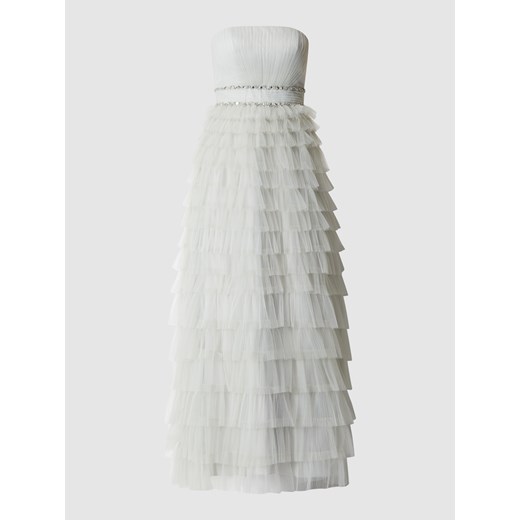 Sukienka wieczorowa z tiulu z odkrytymi ramionami Laona 40 promocyjna cena Peek&Cloppenburg 