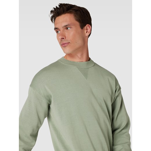 Sweter z dzianiny z okrągłym dekoltem model ‘Swart’ L promocja Peek&Cloppenburg 