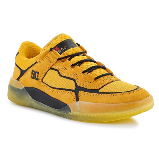 Buty sportowe męskie żółte Dc Shoes zamszowe 