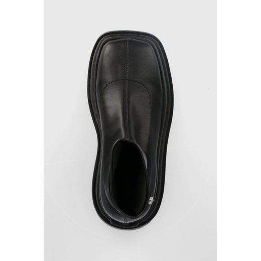 Naked Wolfe botki Sassy damskie kolor czarny na platformie Naked Wolfe 38 ANSWEAR.com