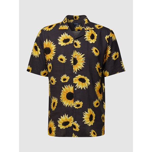 Koszula lniana z kwiatowym wzorem na całej powierzchni M okazyjna cena Peek&Cloppenburg 
