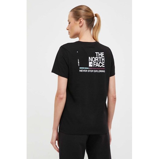 The North Face t-shirt damski kolor czarny NF0A86XNKY41 ze sklepu ANSWEAR.com w kategorii Bluzki damskie - zdjęcie 161022835