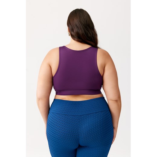 Stanik sportowy z usztywnieniem SPORTS BRA ESSA PLUS SIZE : Kolor - PLUM, Rough Radical XXXL ROUGH RADICAL promocyjna cena