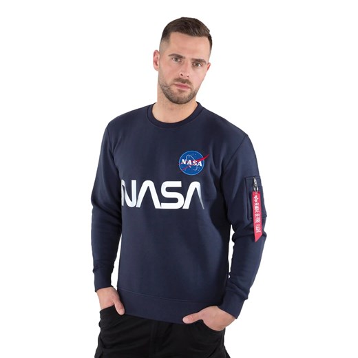 Bluza bez kaptura Alpha Industries NASA Reflective Sweater Męska ze sklepu a4a.pl w kategorii Bluzy męskie - zdjęcie 161025925