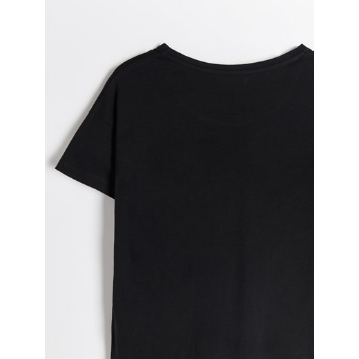 Reserved - Dwuczęściowa piżama z nadrukiem - Czarny Reserved XS Reserved