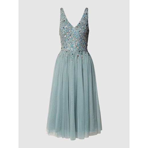 Sukienka wieczorowa z ozdobnym obszyciem Lace & Beads L Peek&Cloppenburg 