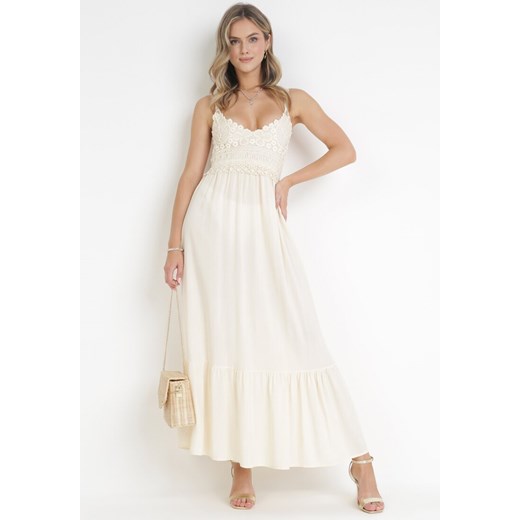 Beżowa Sukienka Xeraios ze sklepu Born2be Odzież w kategorii Sukienki - zdjęcie 161039918