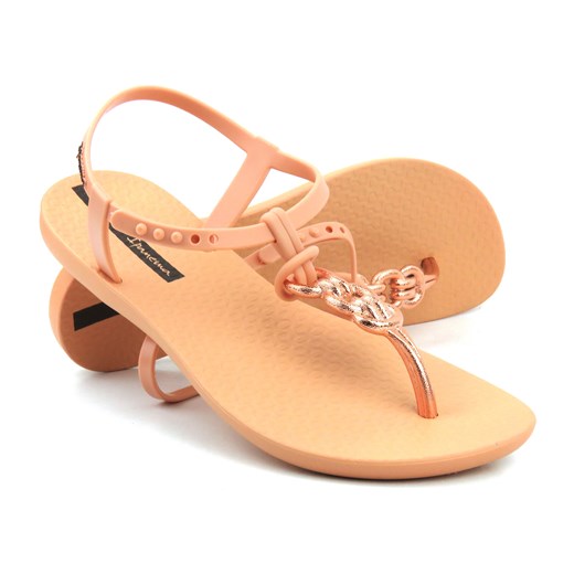 Gumowe sandały damskie typu japonki - IPANEMA 83183, różowe ze sklepu ulubioneobuwie w kategorii Klapki damskie - zdjęcie 161044448