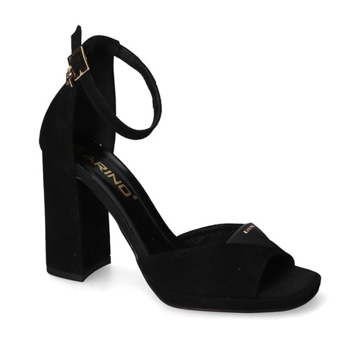 Sandały Karino 4214/003-P Czarne zamsz ze sklepu Arturo-obuwie w kategorii Sandały damskie - zdjęcie 161045185
