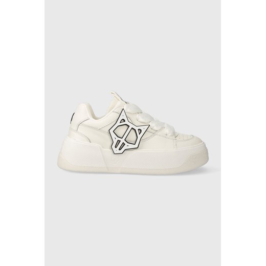 Buty sportowe damskie Naked Wolfe sneakersy na platformie skórzane