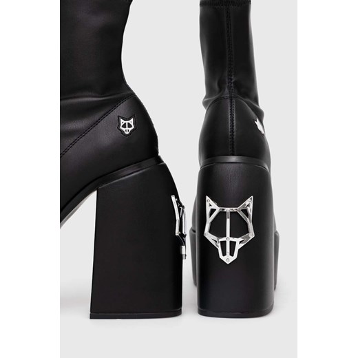 Naked Wolfe botki Sugar damskie kolor czarny na słupku Naked Wolfe 38 ANSWEAR.com