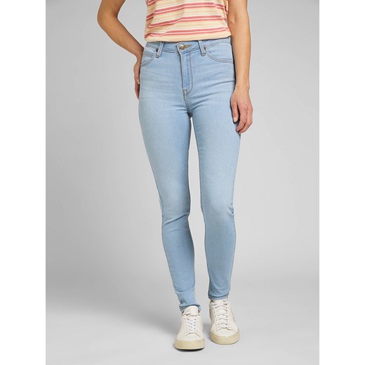 Lee Dżinsy &quot;Scarlett&quot; - Skinny fit - w kolorze błękitnym Lee W31/L31 okazja Limango Polska