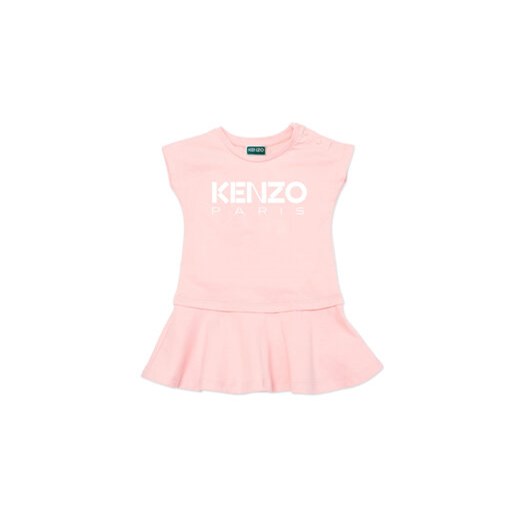Kenzo Kids Sukienka dzianinowa K12306 M Różowy Regular Fit Kenzo Kids 5Y promocja MODIVO