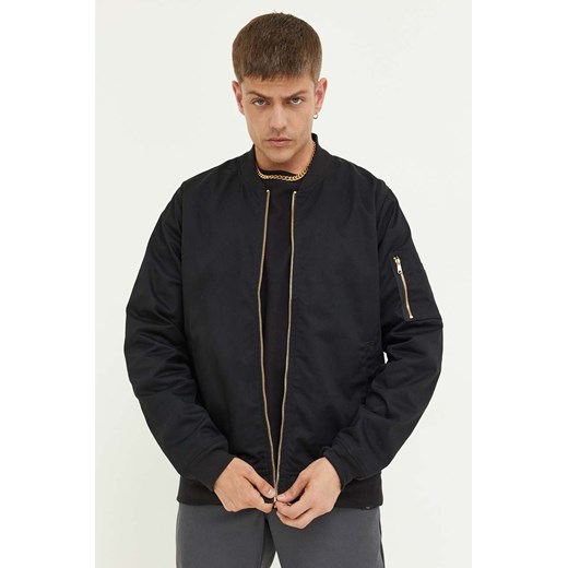 Dickies kurtka bomber męski kolor czarny ze sklepu ANSWEAR.com w kategorii Kurtki męskie - zdjęcie 161061519