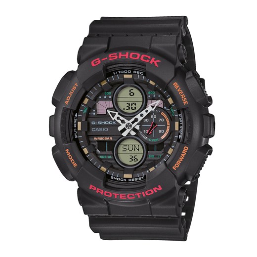Zegarek G-Shock GA-140-1A4ER Black/Black one size eobuwie.pl