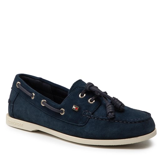 Mokasyny Tommy Hilfiger Tommy Feminine Boat Shoe FW0FW06347 Desert Sky DW5 Tommy Hilfiger 38 eobuwie.pl