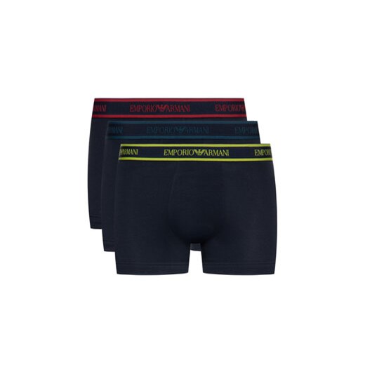 Emporio Armani Underwear Komplet 3 par bokserek 111357 9A717 40035 Granatowy S wyprzedaż MODIVO