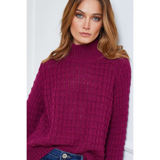 Joséfine Sweter &quot;Mandy&quot; w kolorze jagodowym Joséfine L wyprzedaż Limango Polska