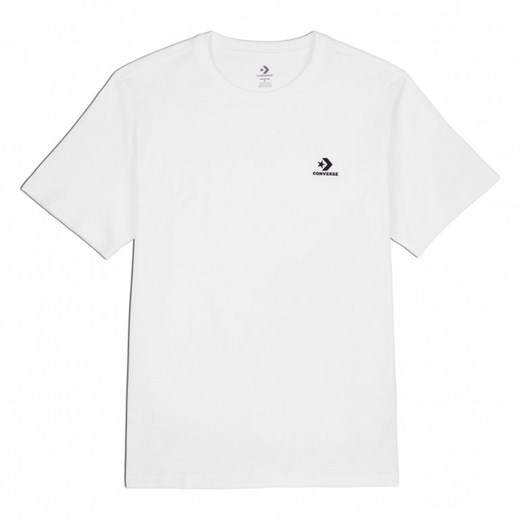 T-shirt uniseks Converse Embroidered Star Chevron Tee - biały ze sklepu Sportstylestory.com w kategorii T-shirty męskie - zdjęcie 161087835