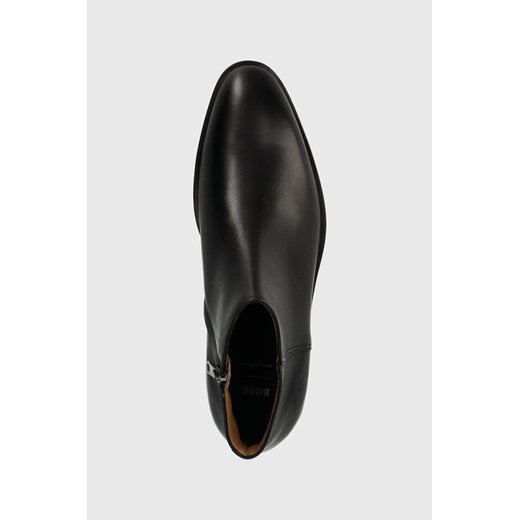 BOSS buty skórzane Derrek męskie kolor czarny 50499288 46 ANSWEAR.com