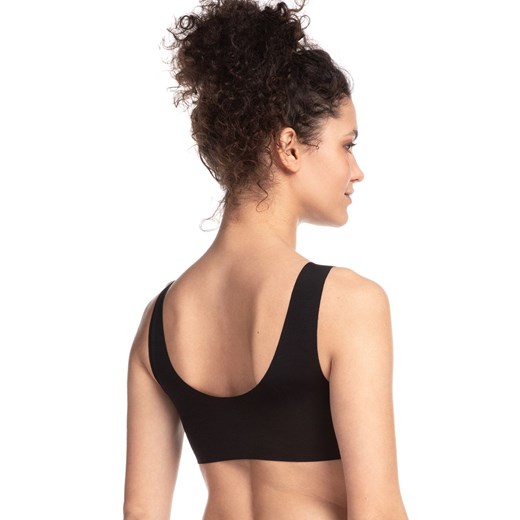 Biustonosz bezszwowy top damski czarny L-POL5013TP-02, Kolor czarny, Rozmiar L, LAMA ze sklepu Intymna w kategorii Biustonosze - zdjęcie 161096807