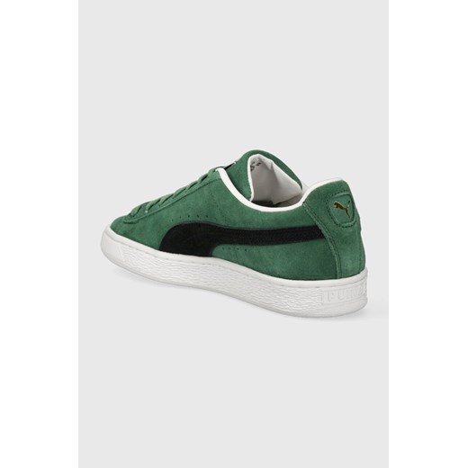 Zielone trampki męskie Puma suede na wiosnę