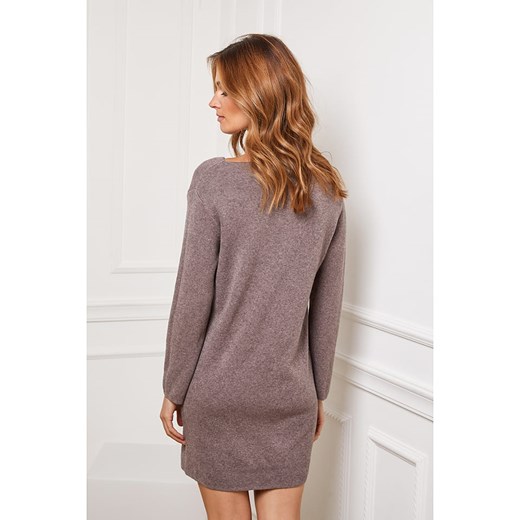 Joséfine Sukienka dzianinowa &quot;Hoss&quot; w kolorze szarobrązowym Joséfine S wyprzedaż Limango Polska