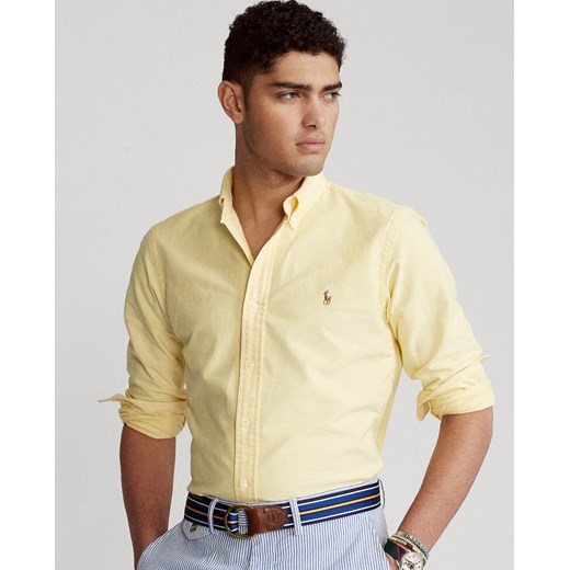 RALPH LAUREN Żółta koszula Oxford Slim Fit rozmiar XXL Ralph Lauren XXL Moliera2.com