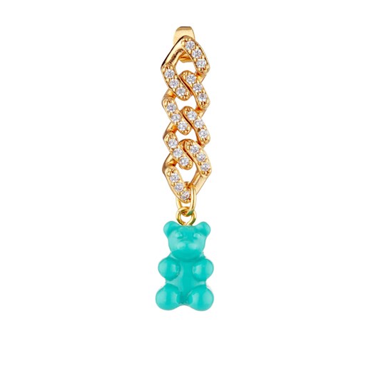 CRYSTAL HAZE Kolczyk z błękitnym misiem Nostalgia Earring Crystal Haze ONE SIZE Moliera2.com