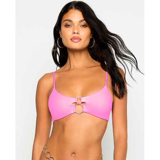 BEACH BUNNY Różowy top od bikini Lexi rozmiar S Beach Bunny S okazyjna cena Moliera2.com