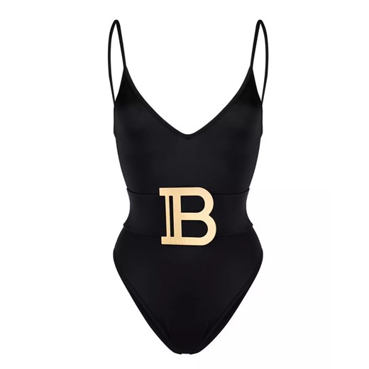 BALMAIN Czarny strój kąpielowy z paskiem rozmiar 36 36 Moliera2.com