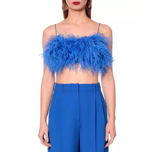 AGGI Top z piórami Love Brilliant Blue rozmiar L Aggi M Moliera2.com