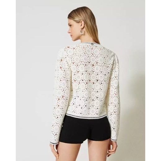 TWINSET Biała koronkowa marynarka rozmiar L Twinset L Moliera2.com