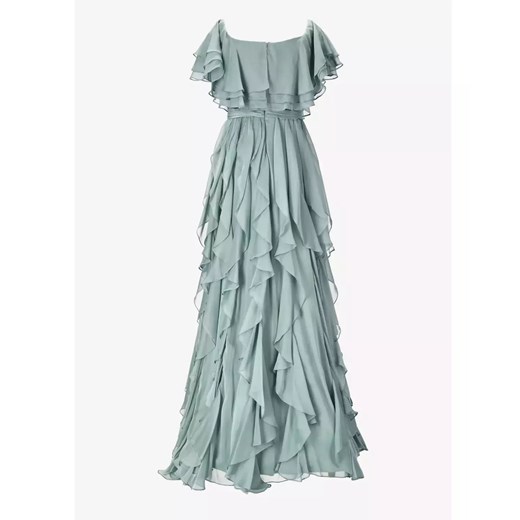 CASTELLANI Jedwabna maxi sukienka z falbanami Andrietta rozmiar M Castellani S promocyjna cena Moliera2.com