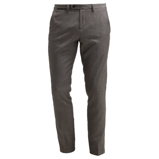 Burton Menswear London Spodnie garniturowe grey zalando szary abstrakcyjne wzory