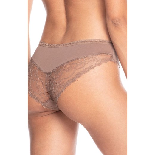 Bawełniane figi damskie 2-pack L-1406MB, Kolor ecru-mocca, Rozmiar L, LAMA ze sklepu Intymna w kategorii Majtki damskie - zdjęcie 161188436