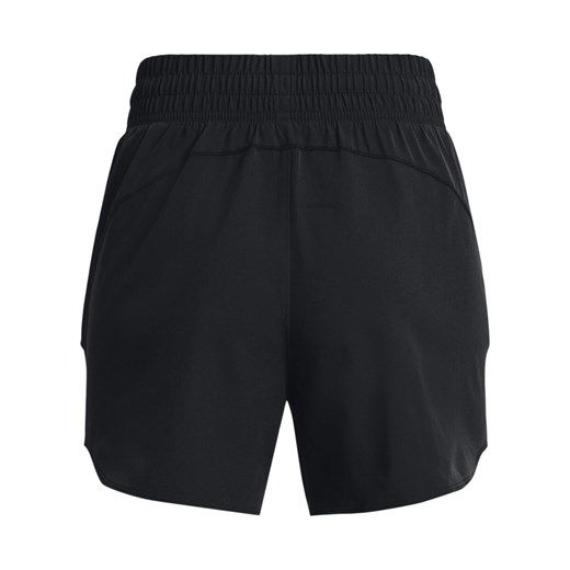 Damskie spodenki treningowe Under Armour Flex Woven Short 5in - czarne ze sklepu Sportstylestory.com w kategorii Szorty - zdjęcie 161188595