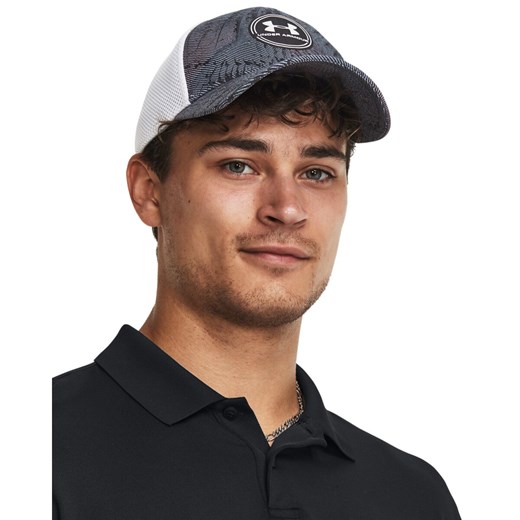 Męska czapka treningowa Under armour Men's UA Iso-Chill Driver Mesh Cap - szara Under Armour Sportstylestory.com