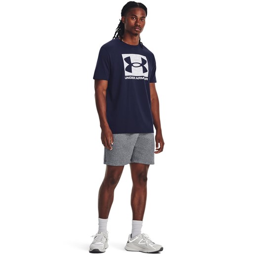 Męska koszulka treningowa Under Armour ABC Camo Boxed LOGO SS - granatowa ze sklepu Sportstylestory.com w kategorii T-shirty męskie - zdjęcie 161188645