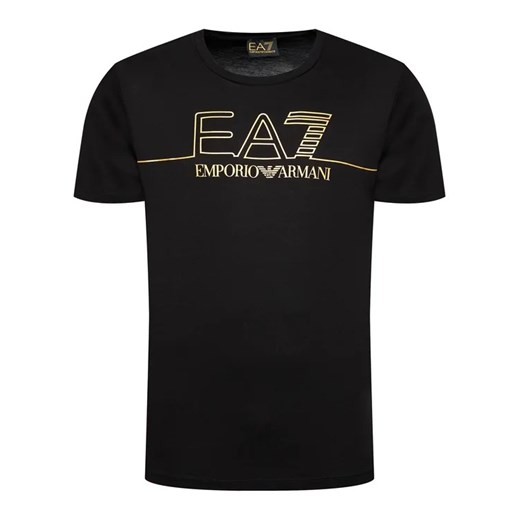 EA7 Emporio Armani T-Shirt 6KPT19 PJM9Z 1200 Czarny Regular Fit L MODIVO