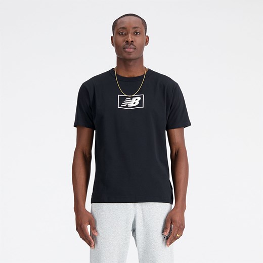 Koszulka męska New Balance MT33512BK – czarna ze sklepu New Balance Poland w kategorii T-shirty męskie - zdjęcie 161201087